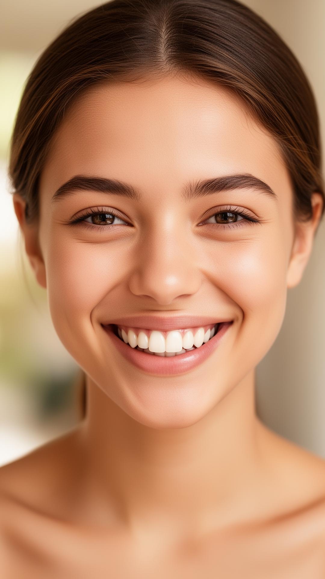 Happy patient with a beautiful smile