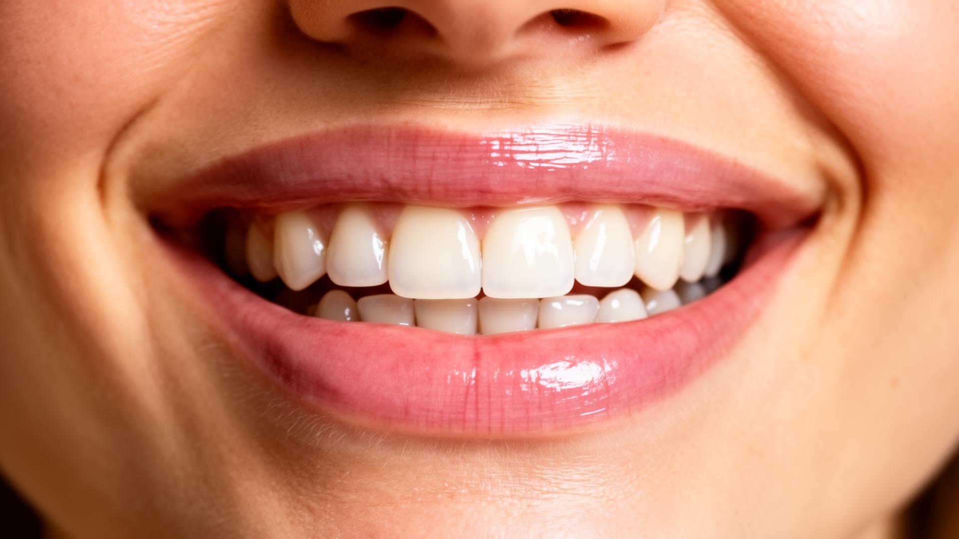 Close-up natural smile